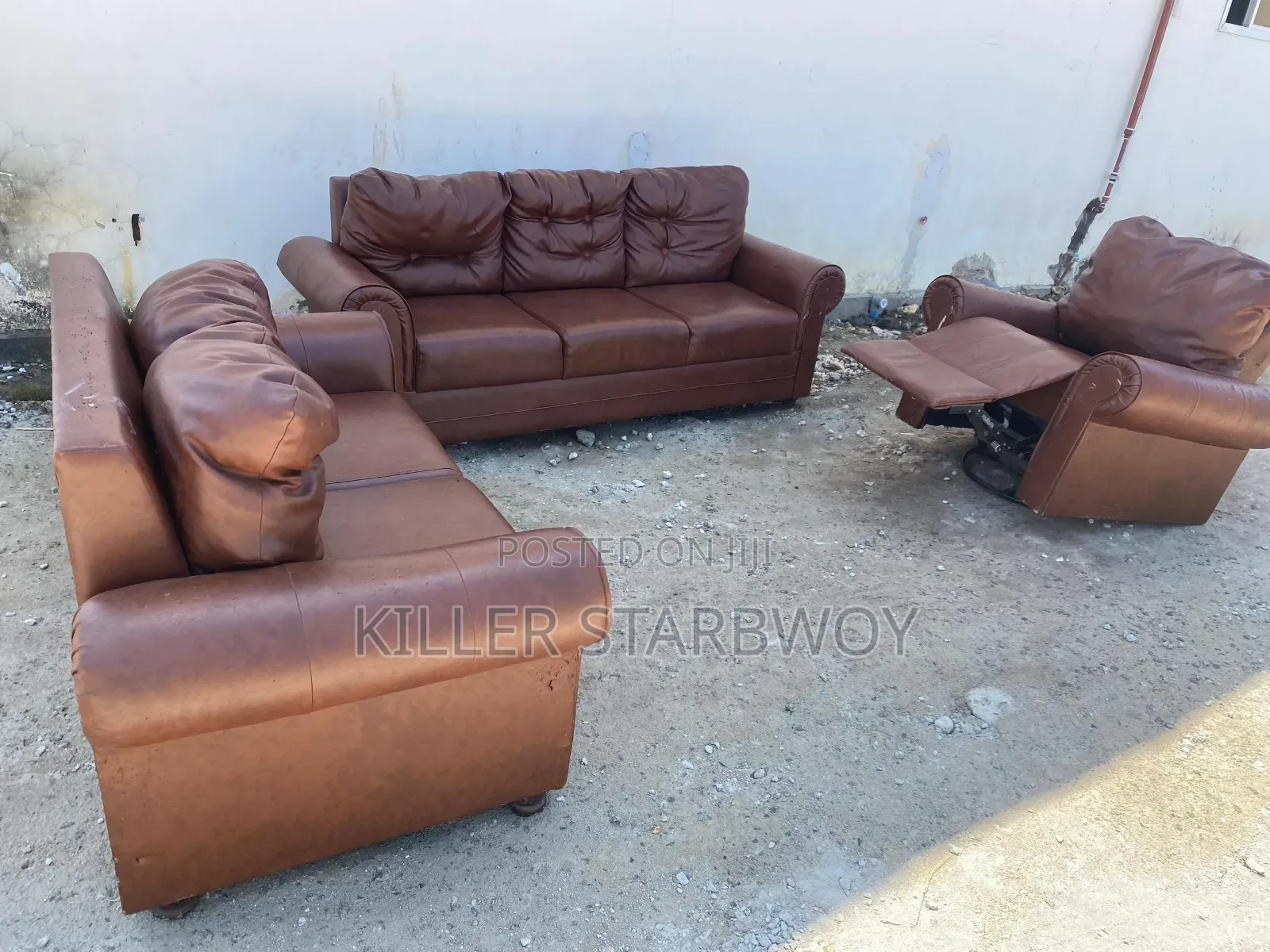 Sofa Full Set, Leather
