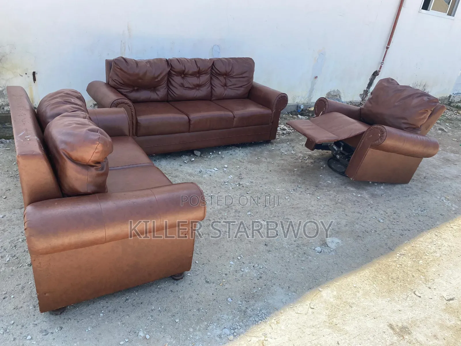 Sofa Full Set, Leather