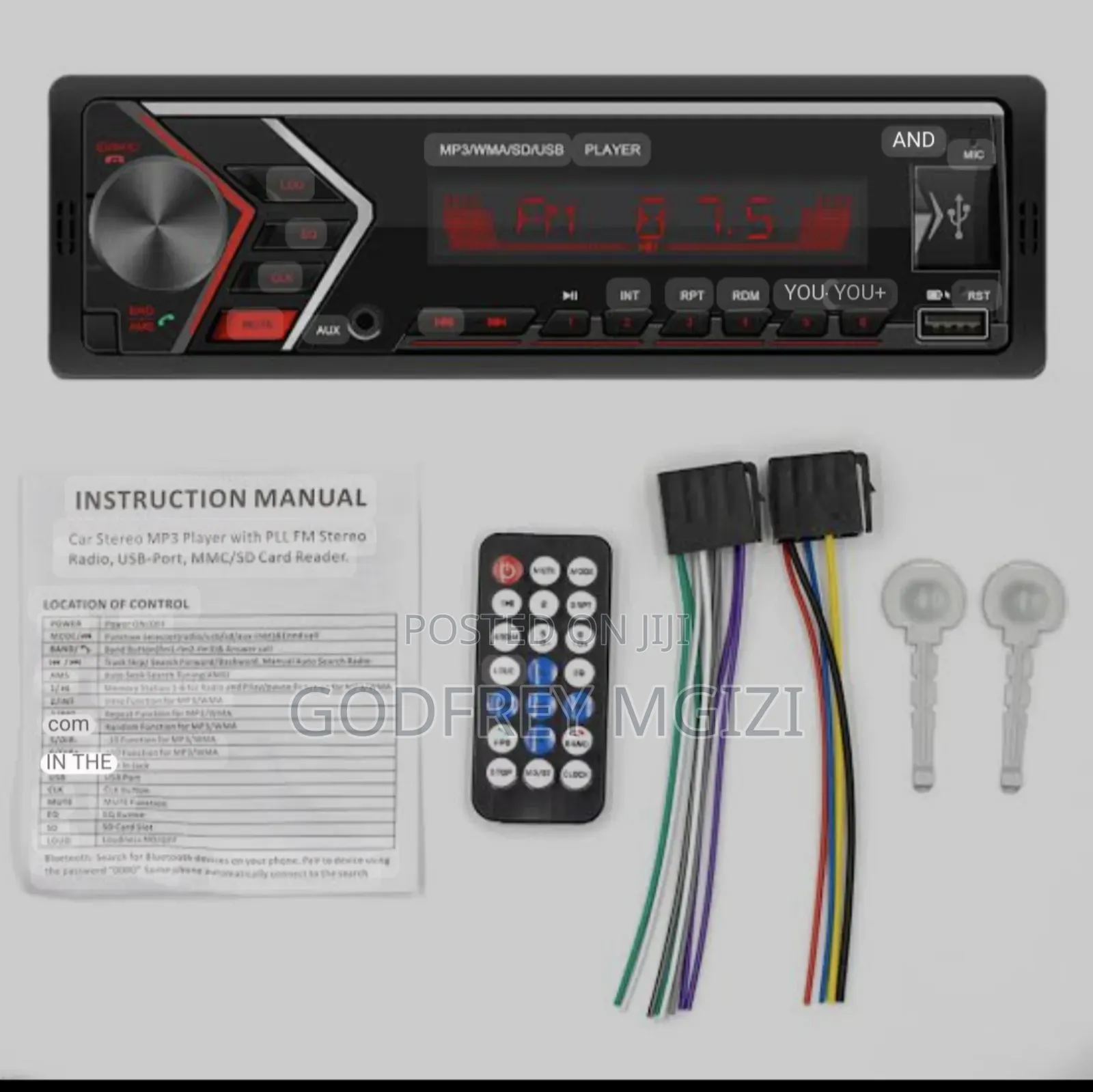 Car Radio With Mp4. Mp3 DVD Cd
