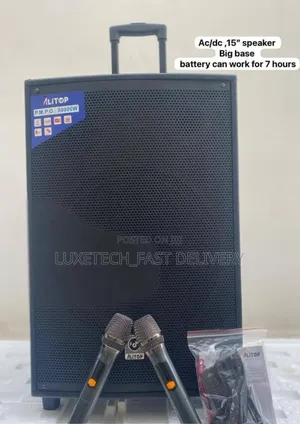 Alitop Rechargeable Speaker 80,000w 2 Mics