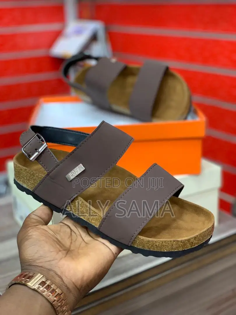Open Shoes Boss Material Leather