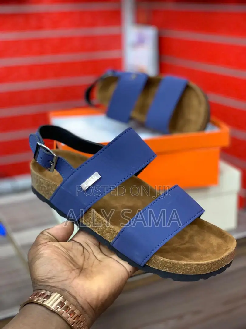 Open Shoes Boss Material Leather