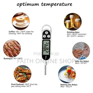 TP300 Meat Kitchen Oil Temperature Gauge Food Probe BBQ