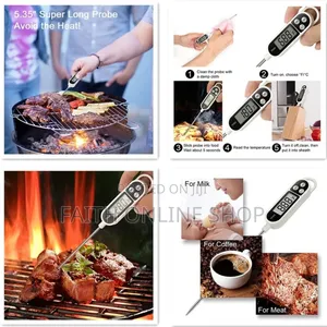 TP300 Meat Kitchen Oil Temperature Gauge Food Probe BBQ
