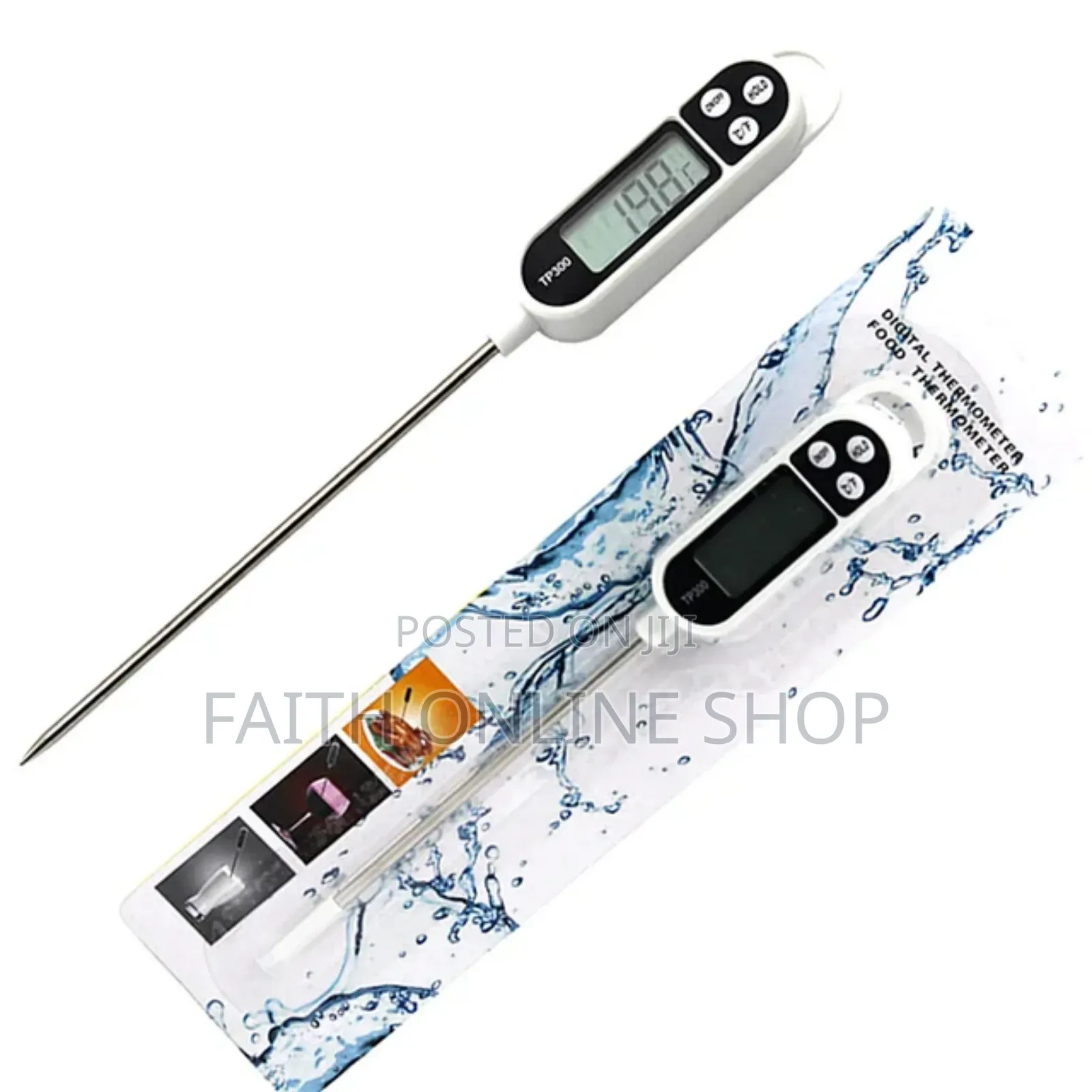 TP300 Meat Kitchen Oil Temperature Gauge Food Probe BBQ