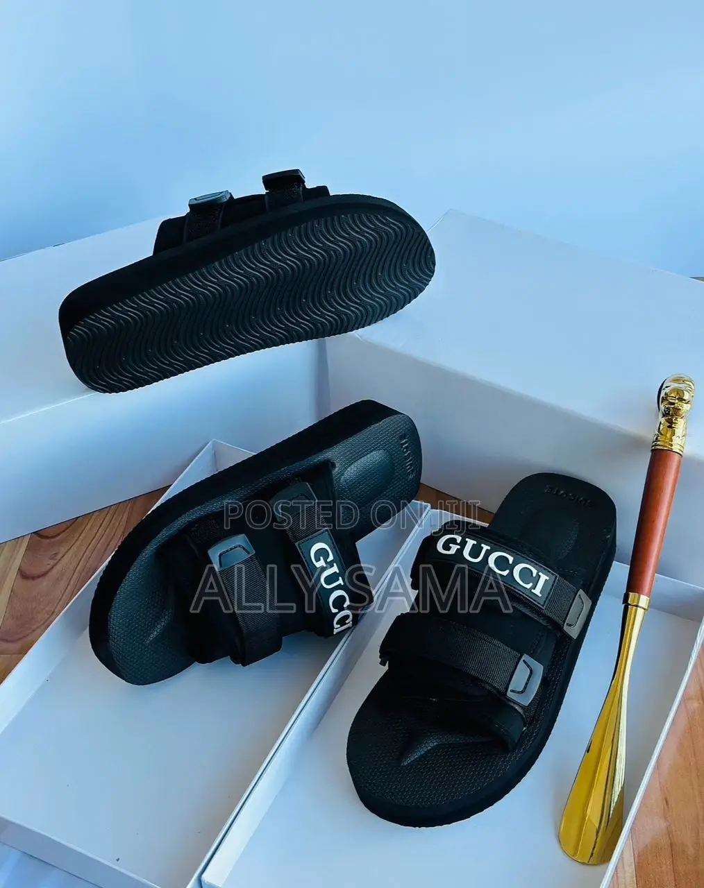 Open Shoes GUCCI Black Original