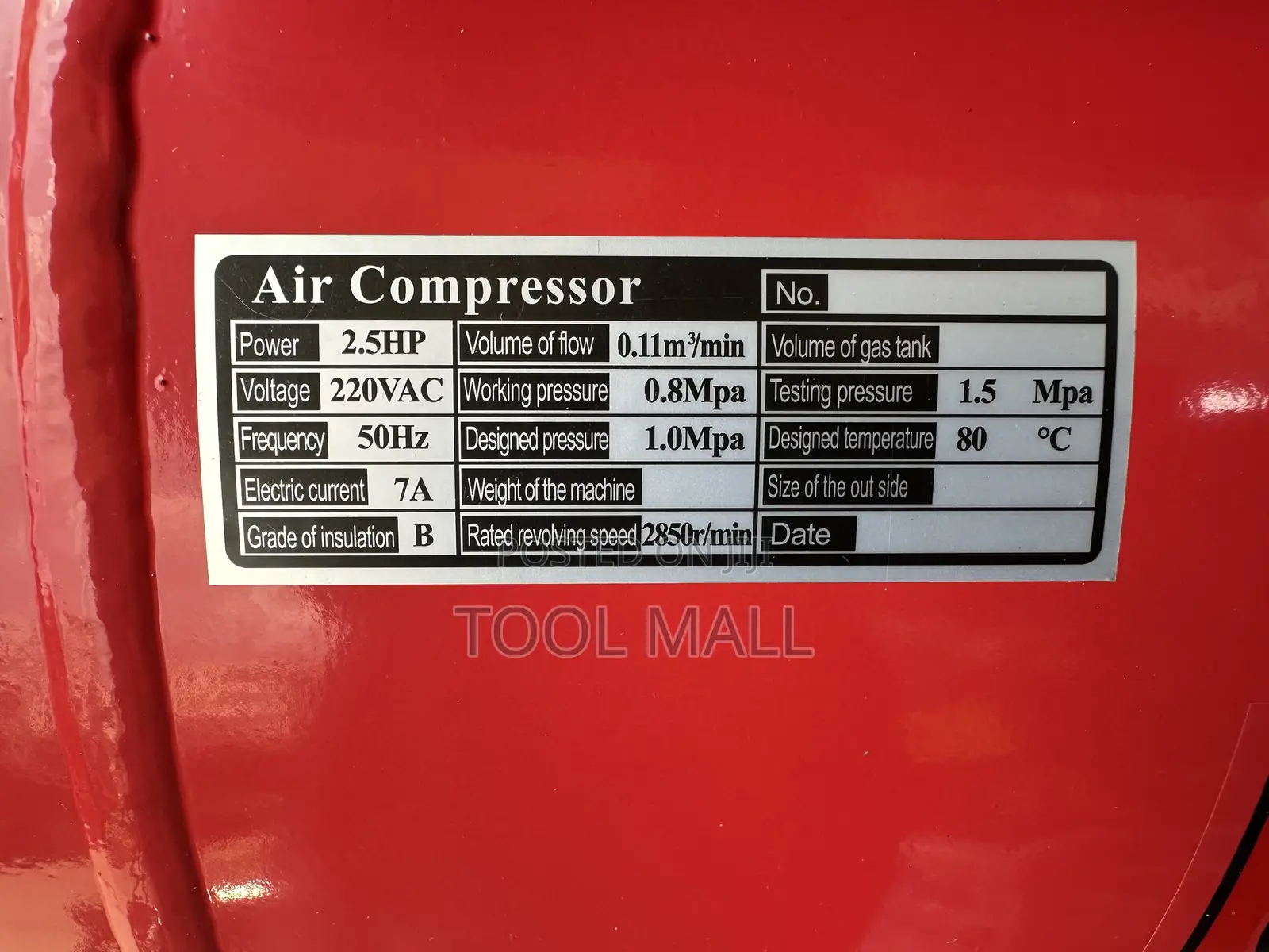 Osaka Air Compressor 50L Heavy Duty