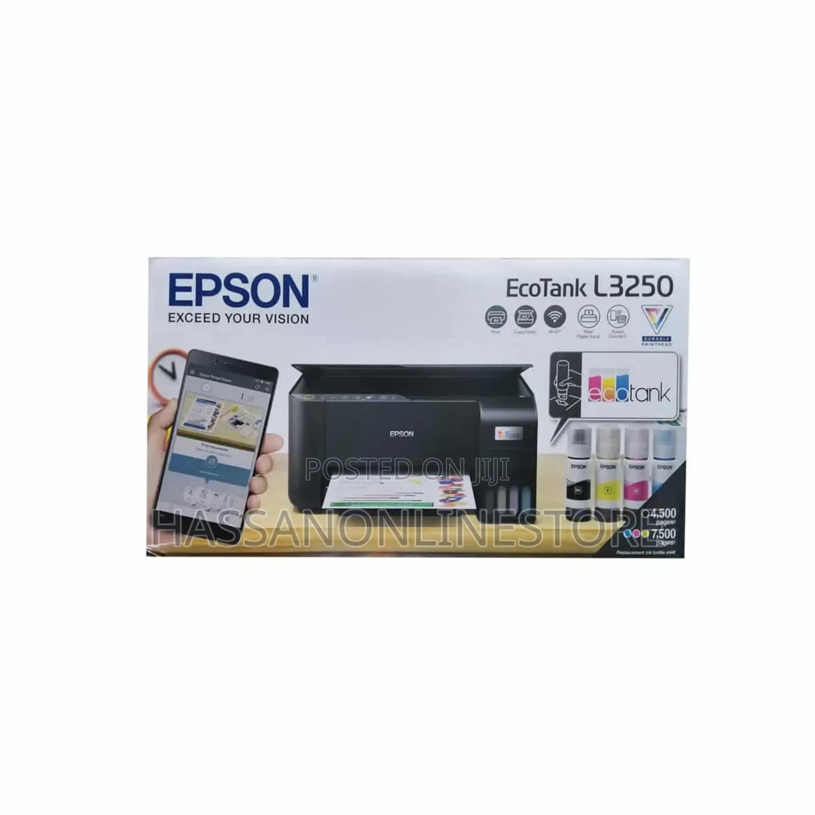 Epson Ecotank L3250 A4 Wi-Fi All-in-One Ink Tank Printer