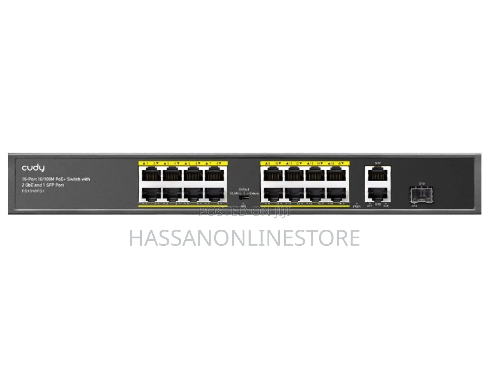 Cudy 16-Fe Poe Switch With 2 Uplink Gbe and 1 Uplink SFP