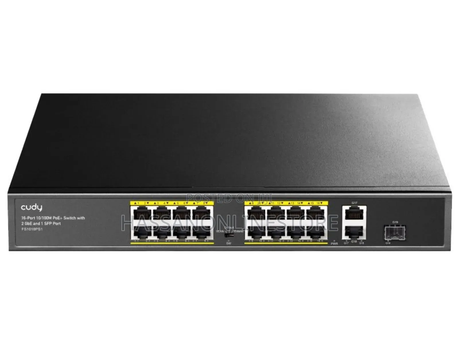 Cudy 16-Fe Poe Switch With 2 Uplink Gbe and 1 Uplink SFP