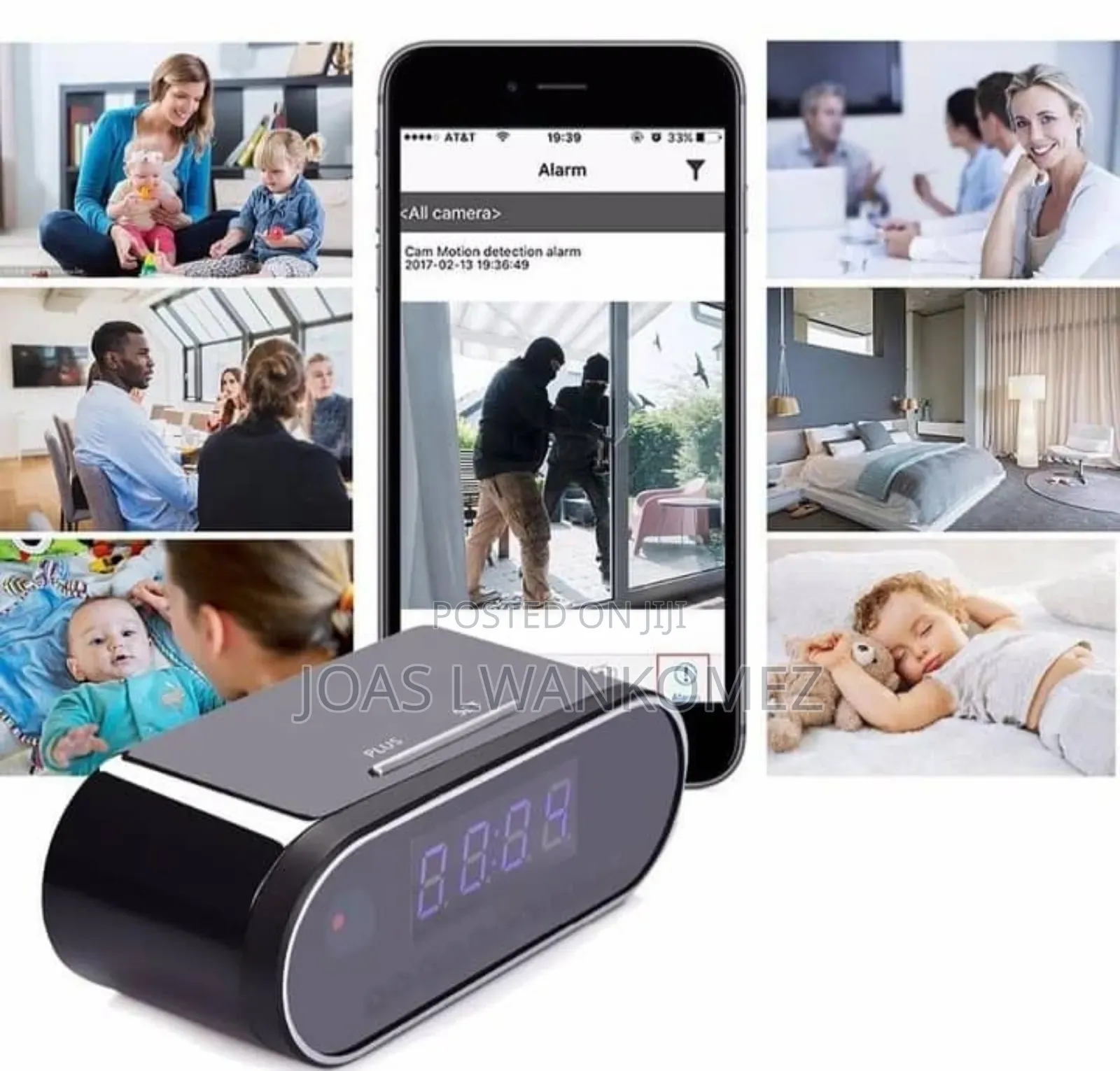 Mini Wifi Clock Table Cameea