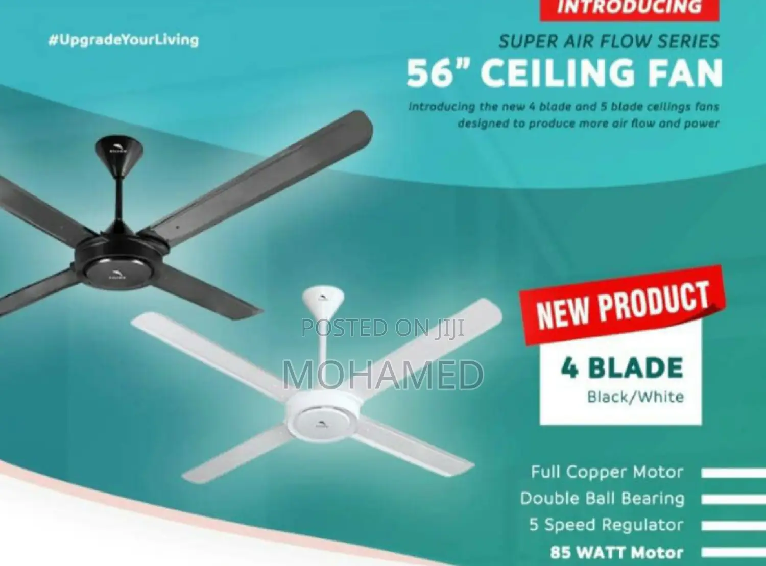 Dolphin Ceilling Fan/Feni 56 Size 4 Blades