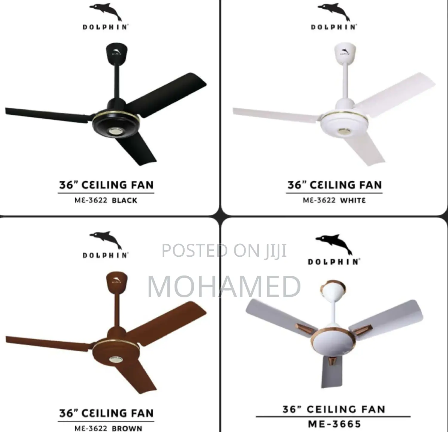 Dolphin Ceilling Fan/Feni 36 Size