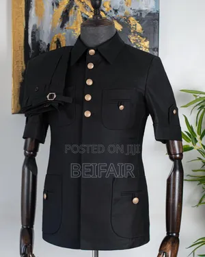 Kaunda Suti Za Kiume | Men's Safari Suits | Short Sleeves