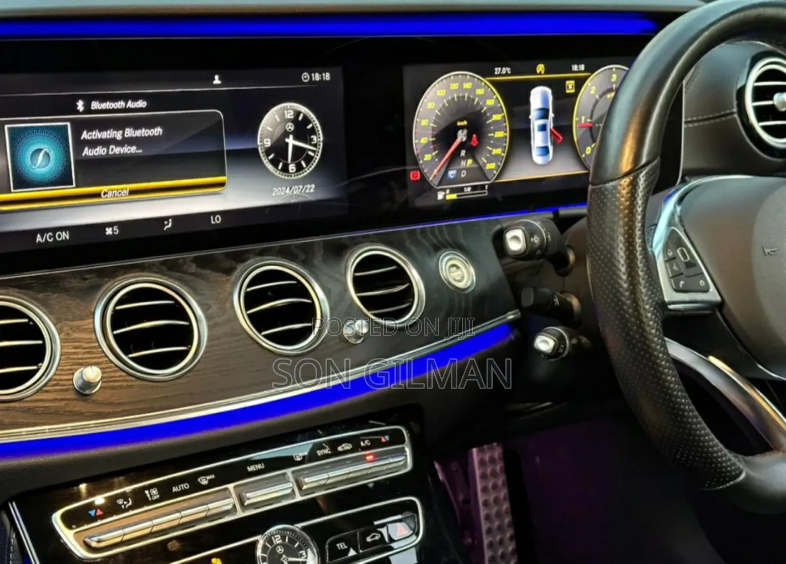 Mercedes-Benz E220 2017 Blue
