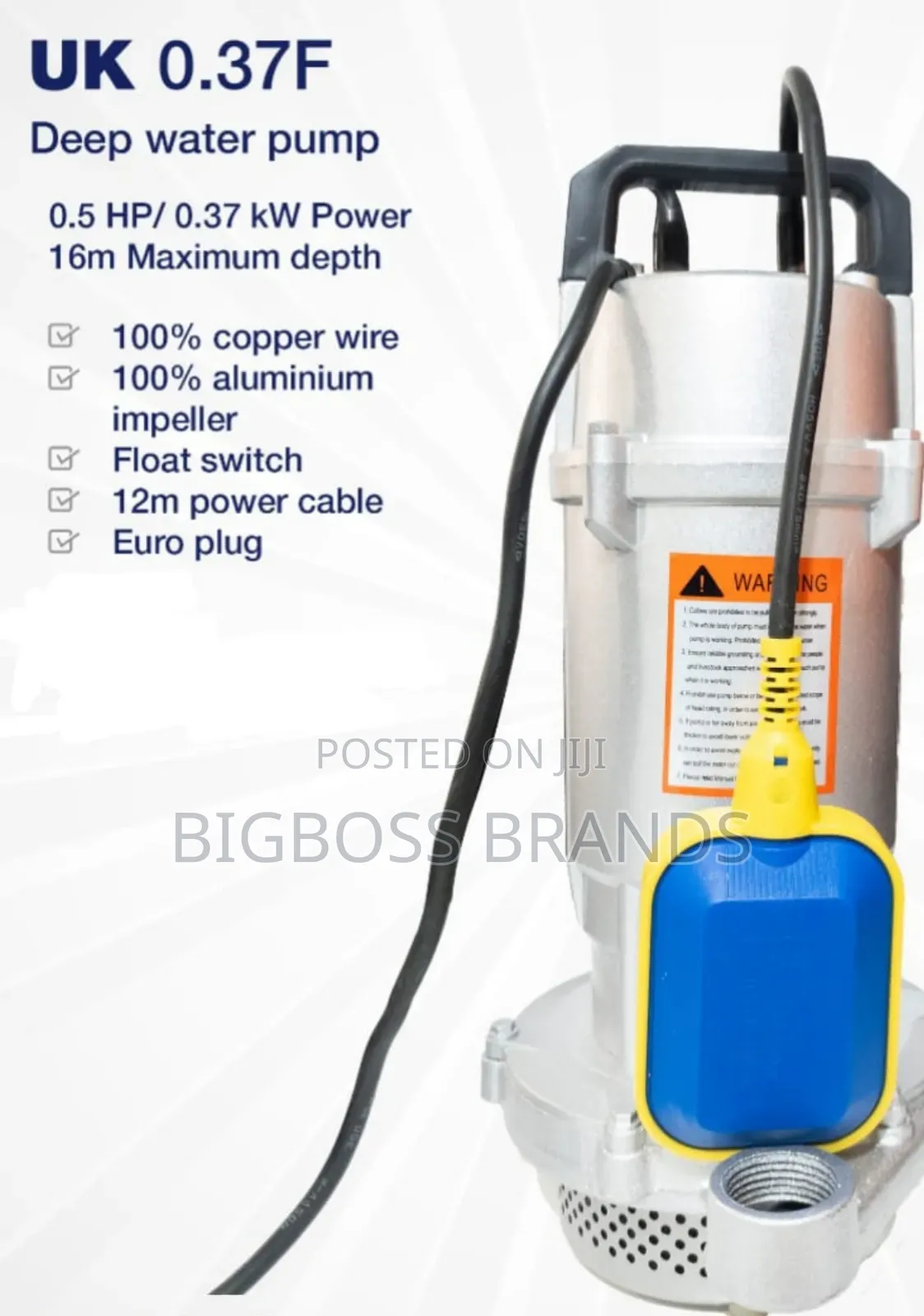 Mr UK Deep Pump 0.5 Horse Power