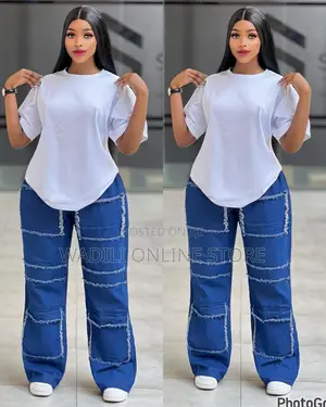 2 PCS Cargos Jeans