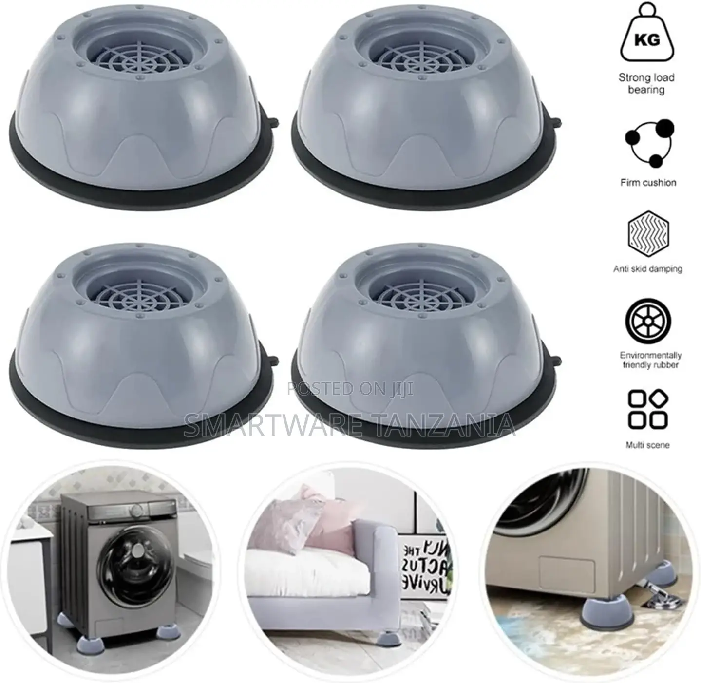 Shock and Noise Cancelling Washing Machine Support