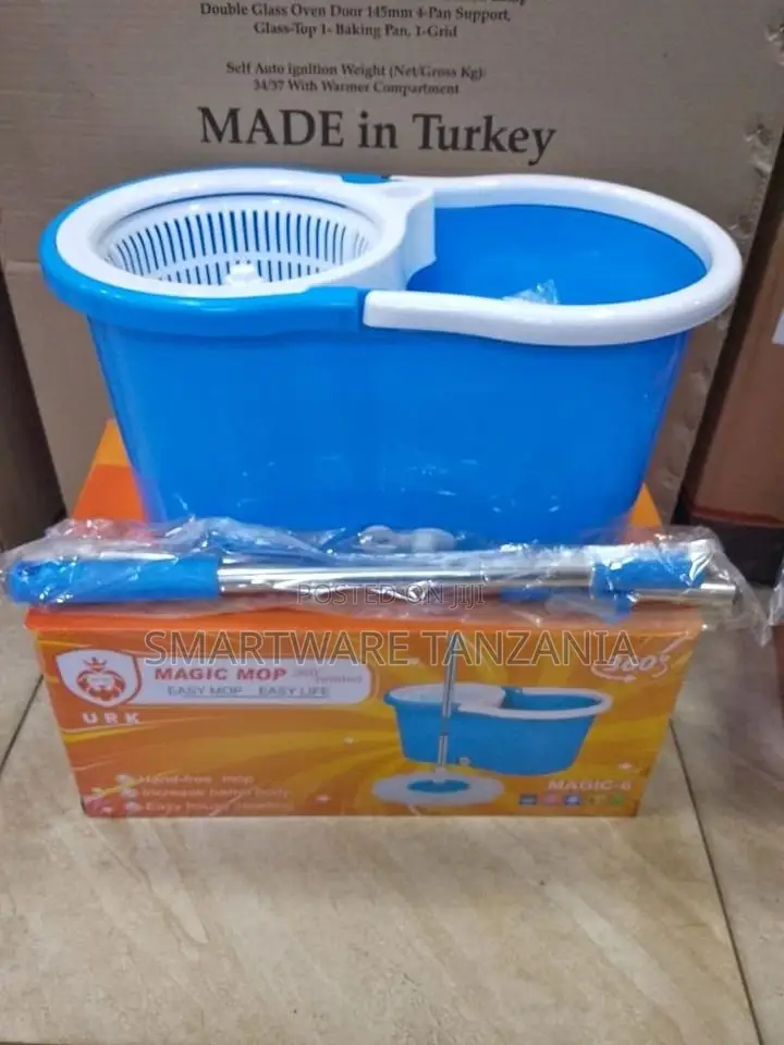 Mop With Auto Fold Handle for Cleaning and Household Purpose