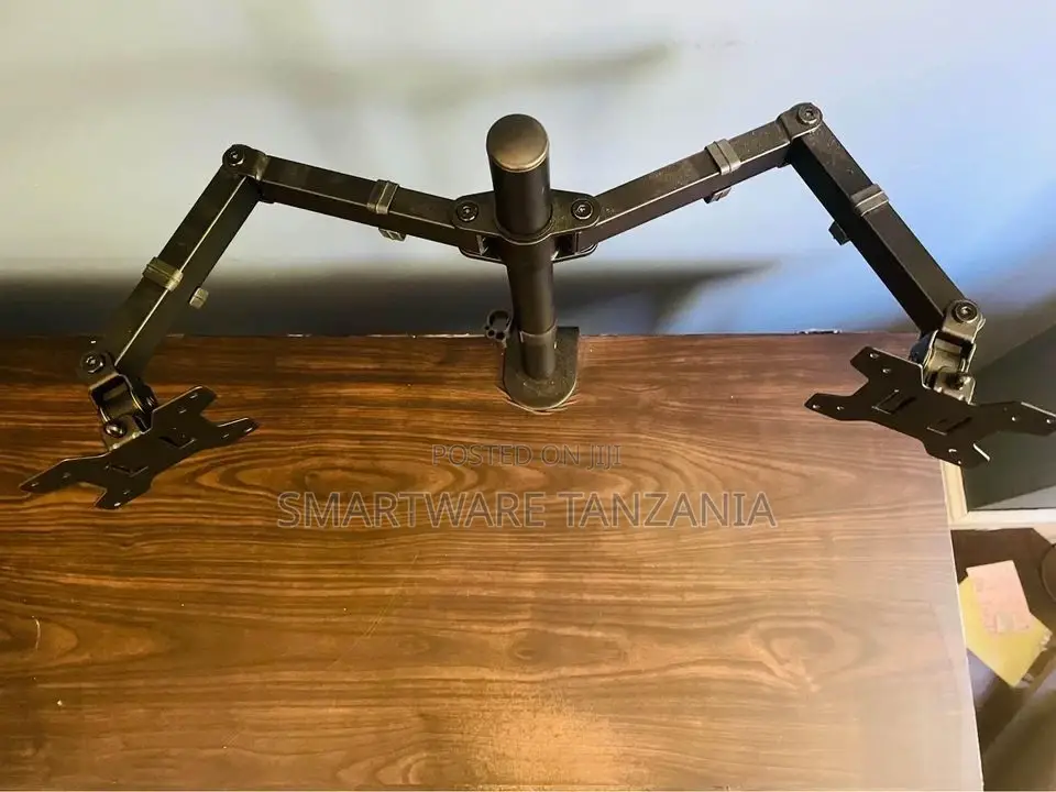 Dual Monitor Arm Mount Desk Stand | Height Adjustable Screen