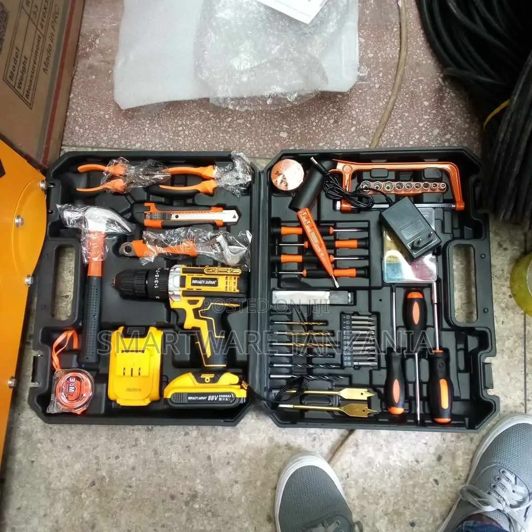 Cordless Drill Set, Electric Drill With 2 Batteries, Charger
