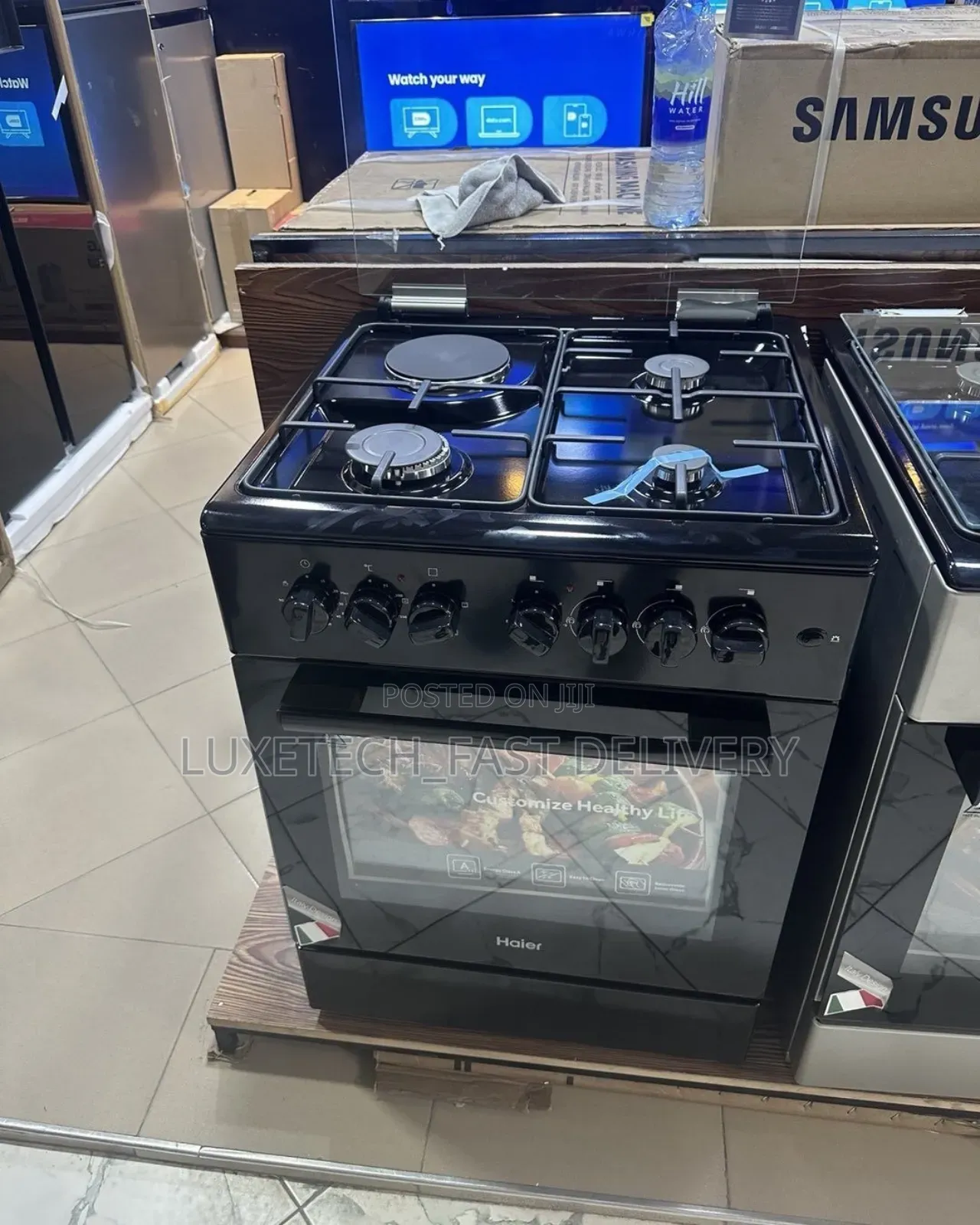 Haier 3 Gas And 1 Electric Plate With Electric Oven 60×60cm