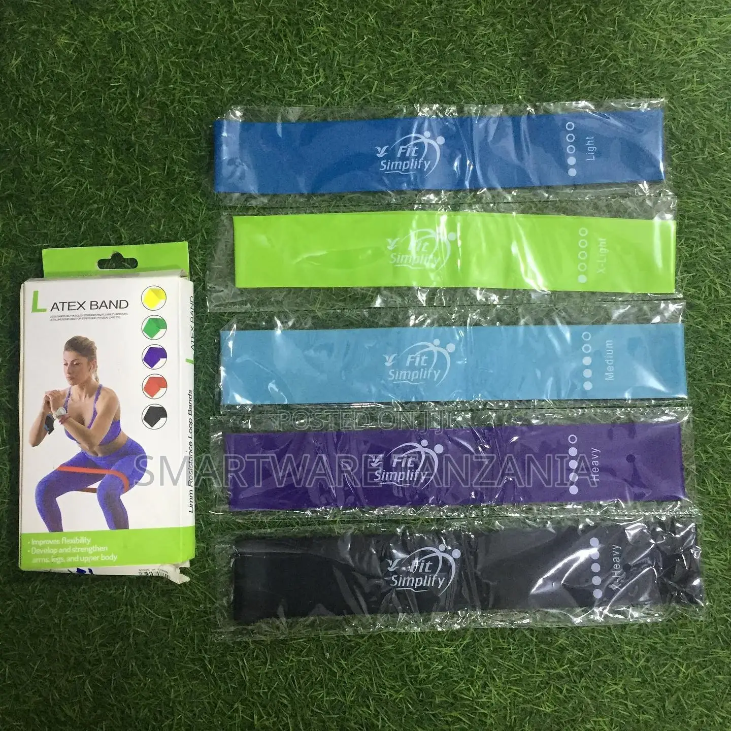 Resistance Loop Exercise Bands For Squats, Hips, Legs, Butt