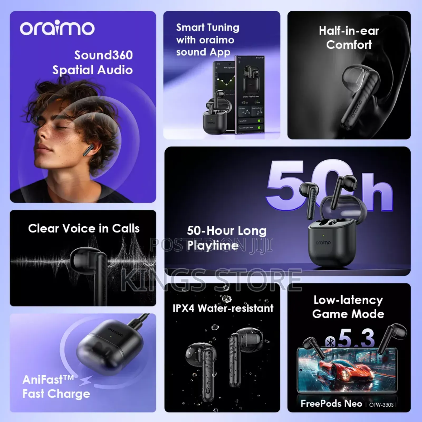 Oraimo Freepods Neo ENC True Wireless Earbuds