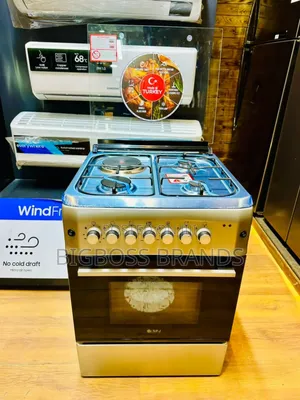 SPJ COOKER 60*60 Cm 3gas Burners + 1 Electric +OVEN