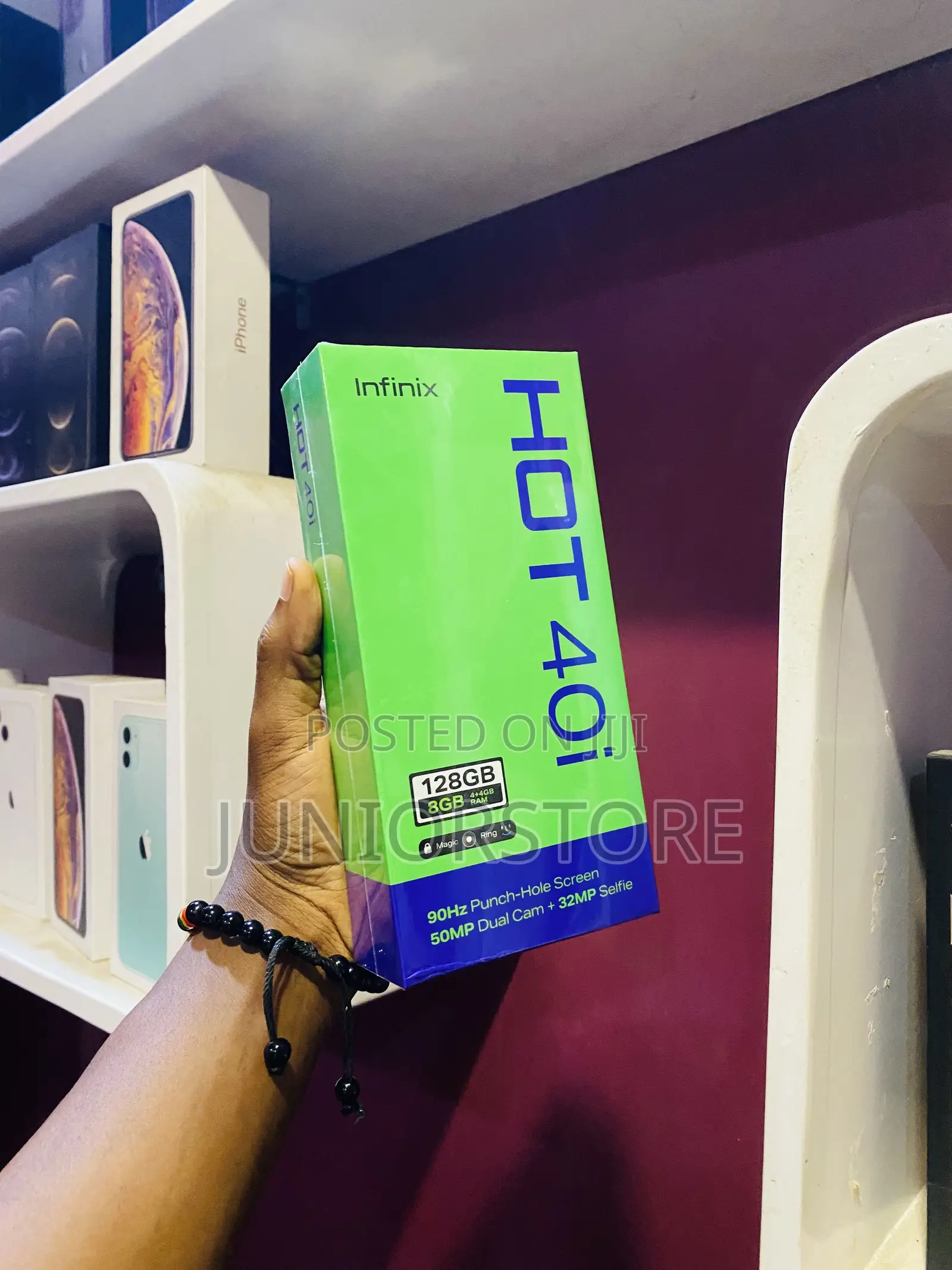 New Infinix Hot 40i 128 GB Black
