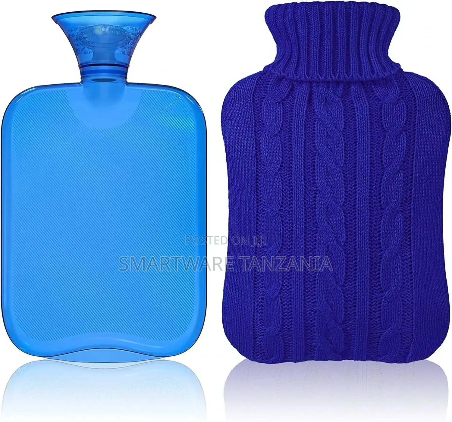 2 Liter Rubber Hot Water Bottle With Cover Knitted Water Bag