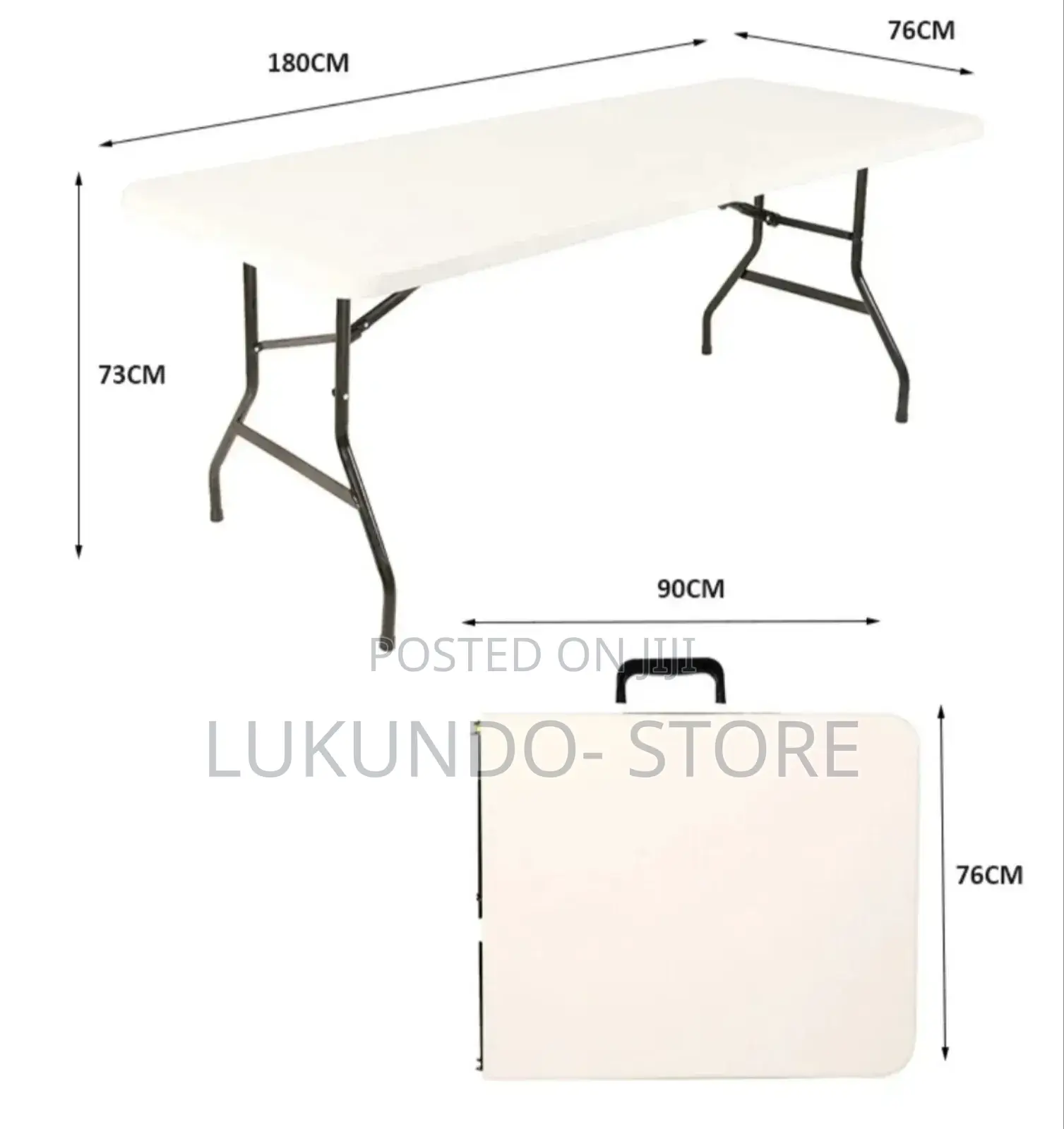 Plastic Folding Table 6ft High Quaty Large Desktop