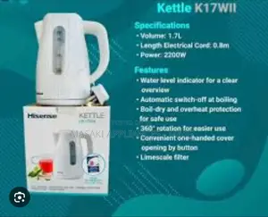 New Hisense Kettle 1.7L Hk17wii