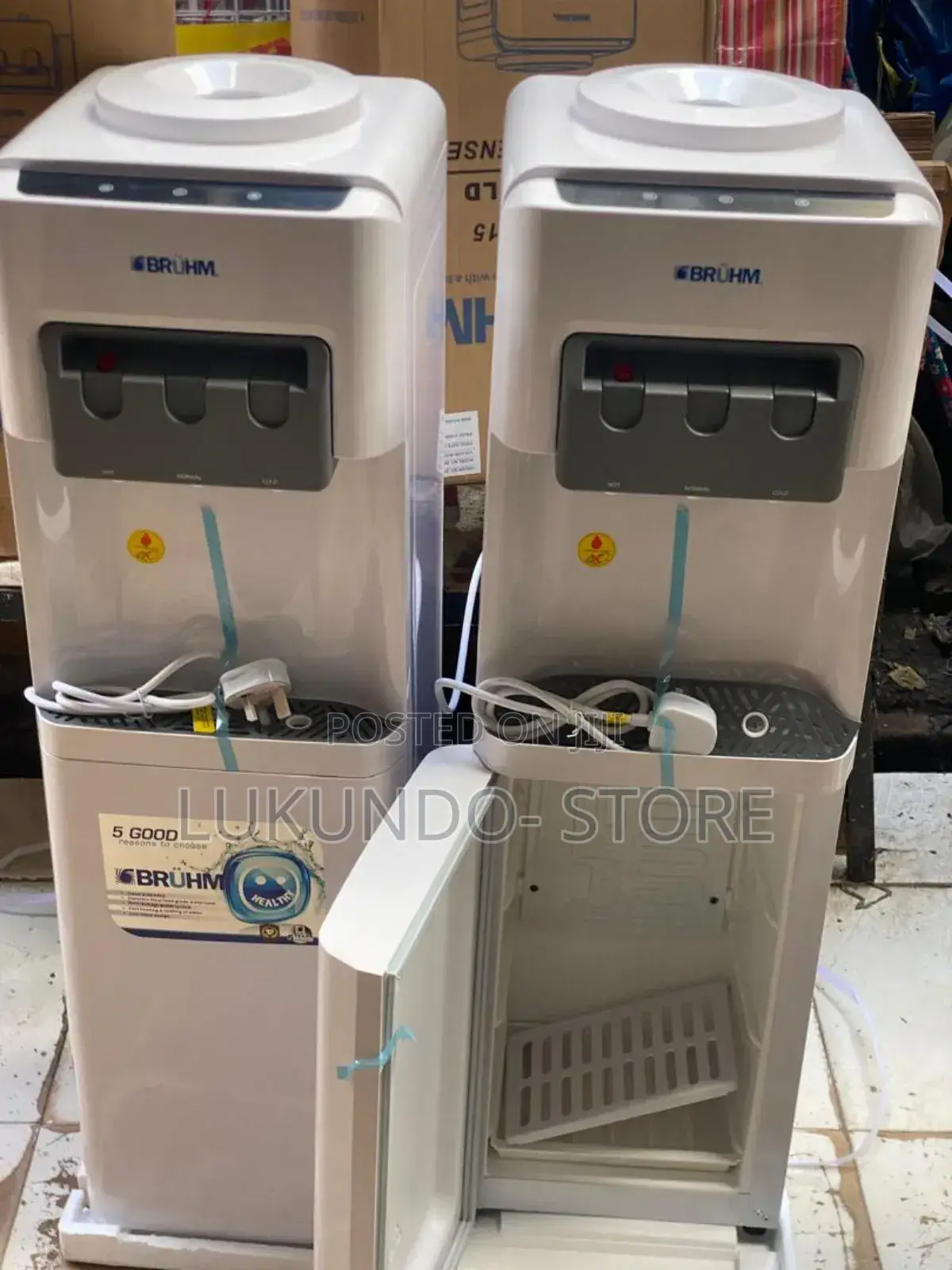 Water Dispenser Bruhm With Fridge