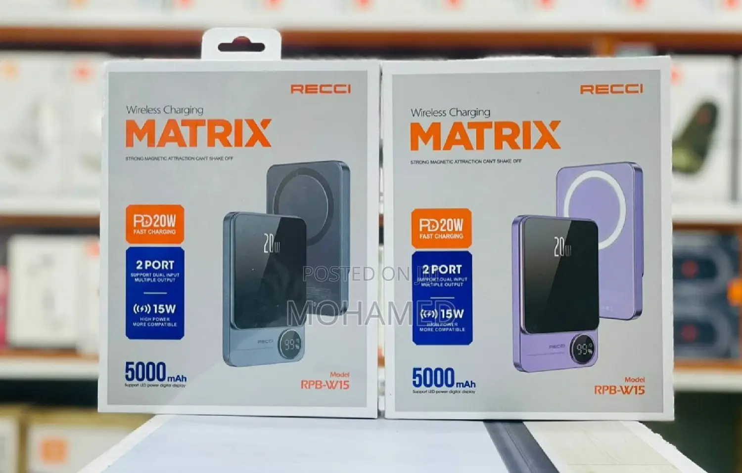 Recci Wireless Powerbank 5000mah