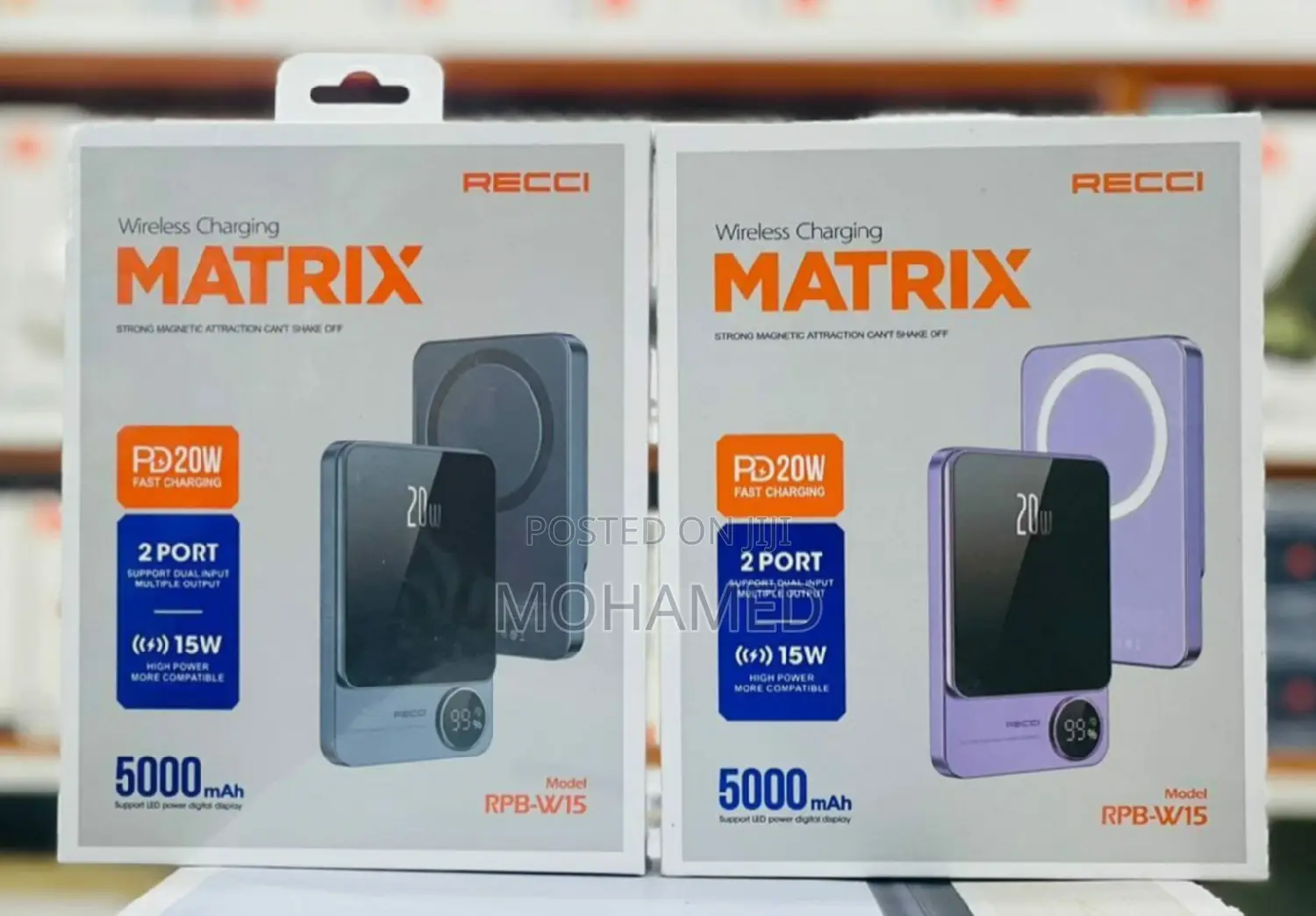 Recci Wireless Powerbank 5000mah