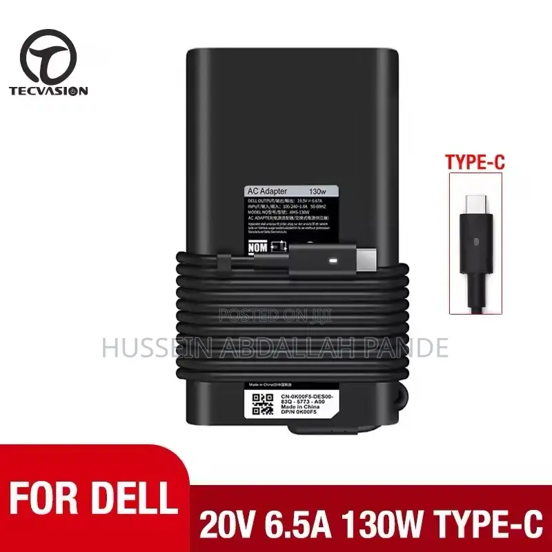 Original Dell Adapter Type C Adapter 130w