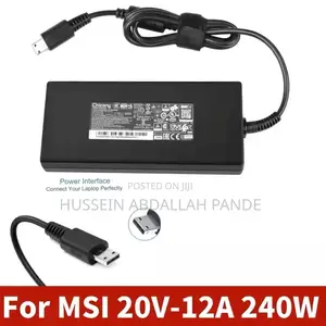 Msi 20v/12a 240W Laptop Adapter