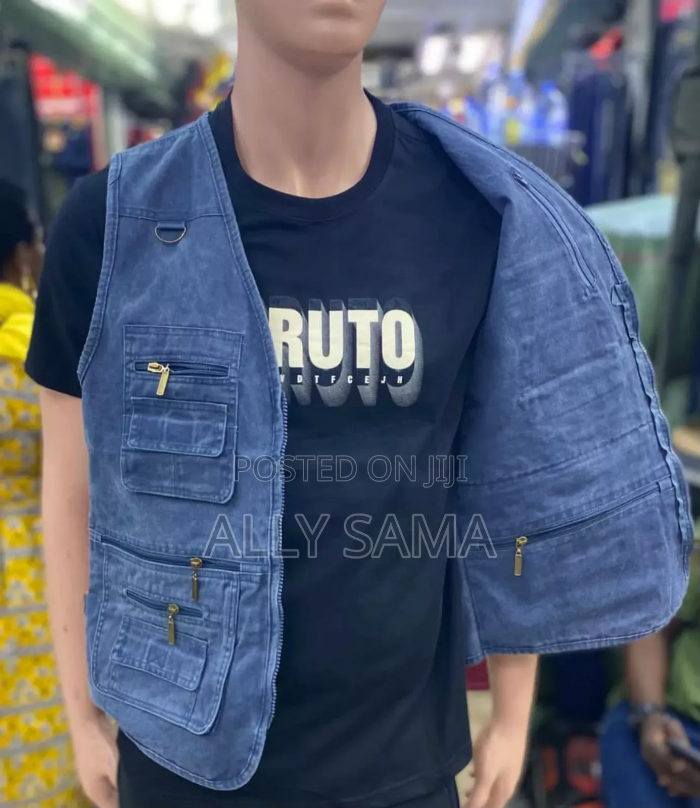 Mens Coats Material Jeans Original