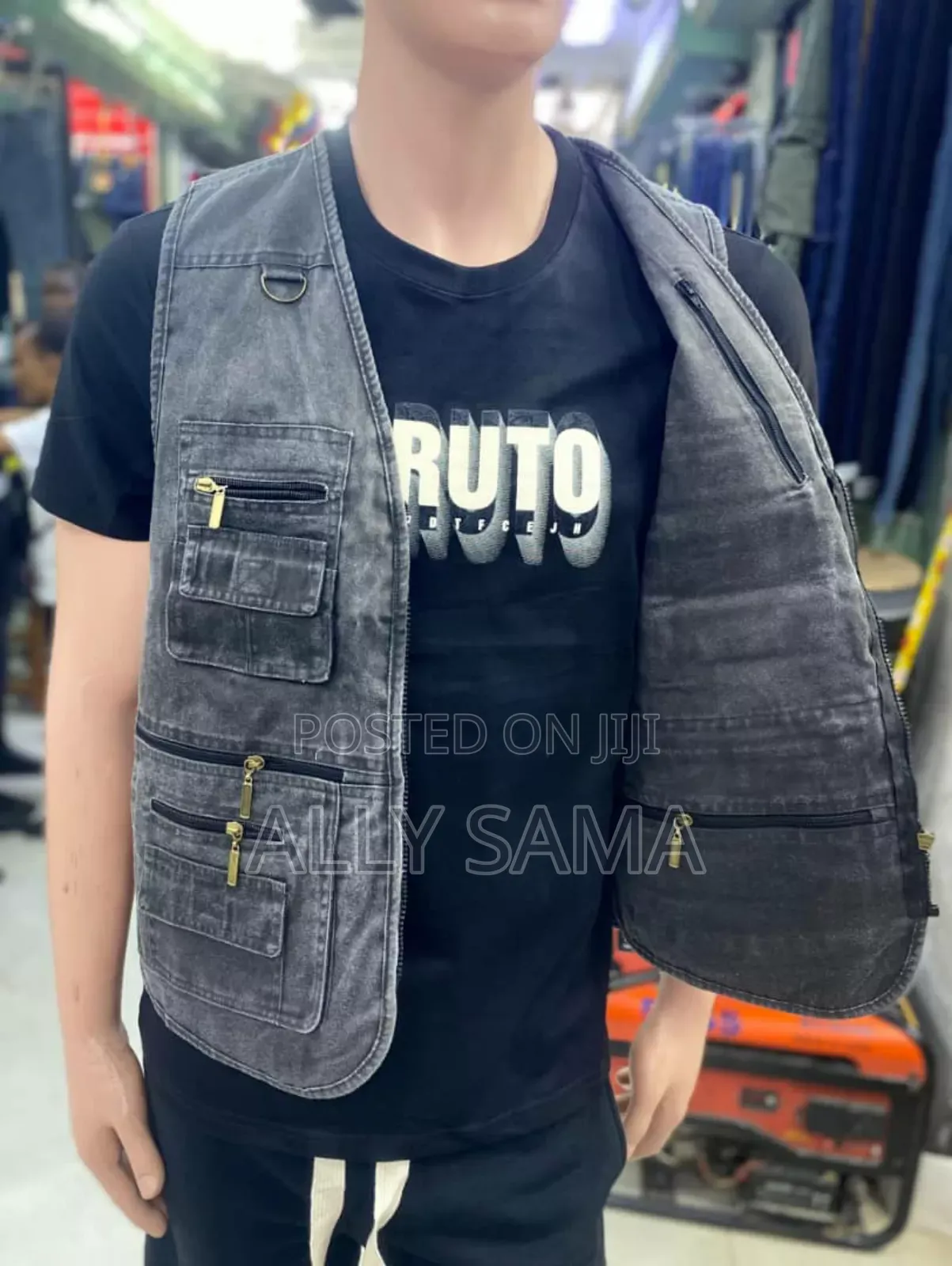 Mens Coats Material Jeans Original