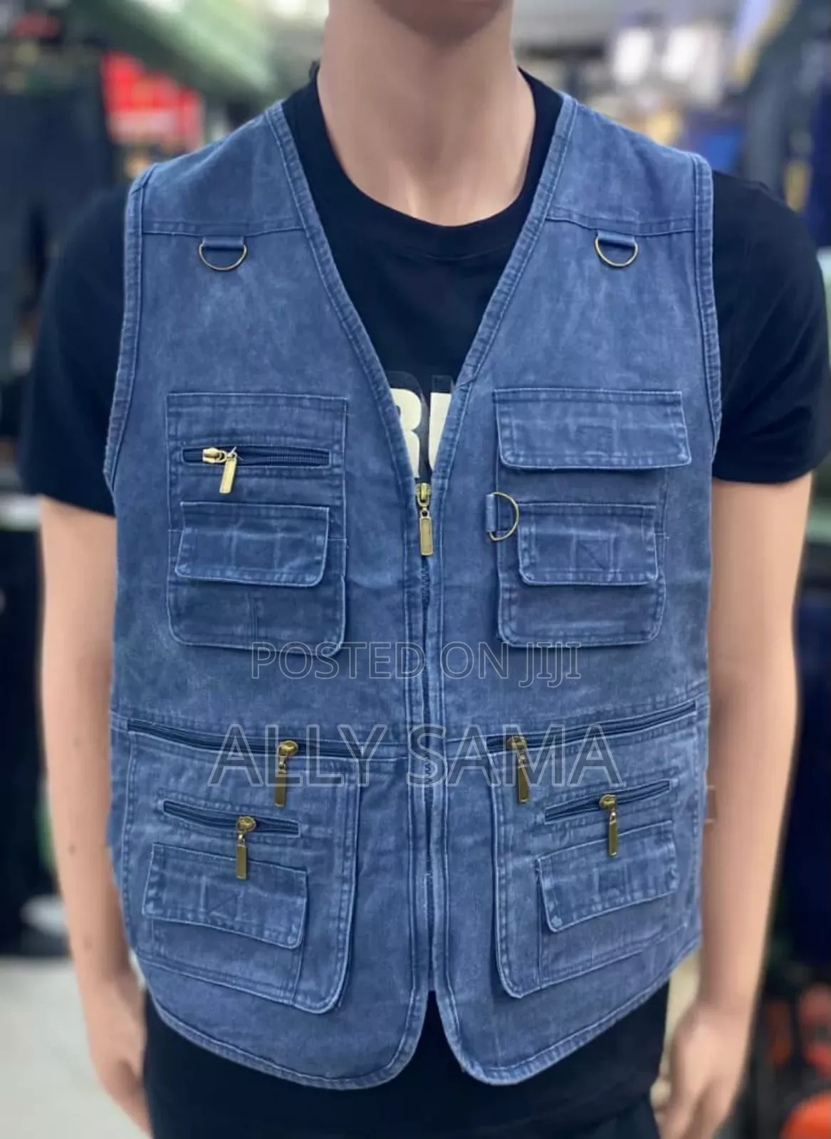 Mens Coats Material Jeans Original