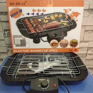 Smokeless Electric Barbecue Grill With Non-stick Cooking