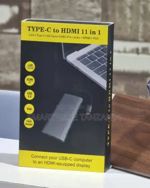 11 In 1 Adapter VGA + RJ45 + 4 X USB 3.0 + SD/TF Card + HDMI