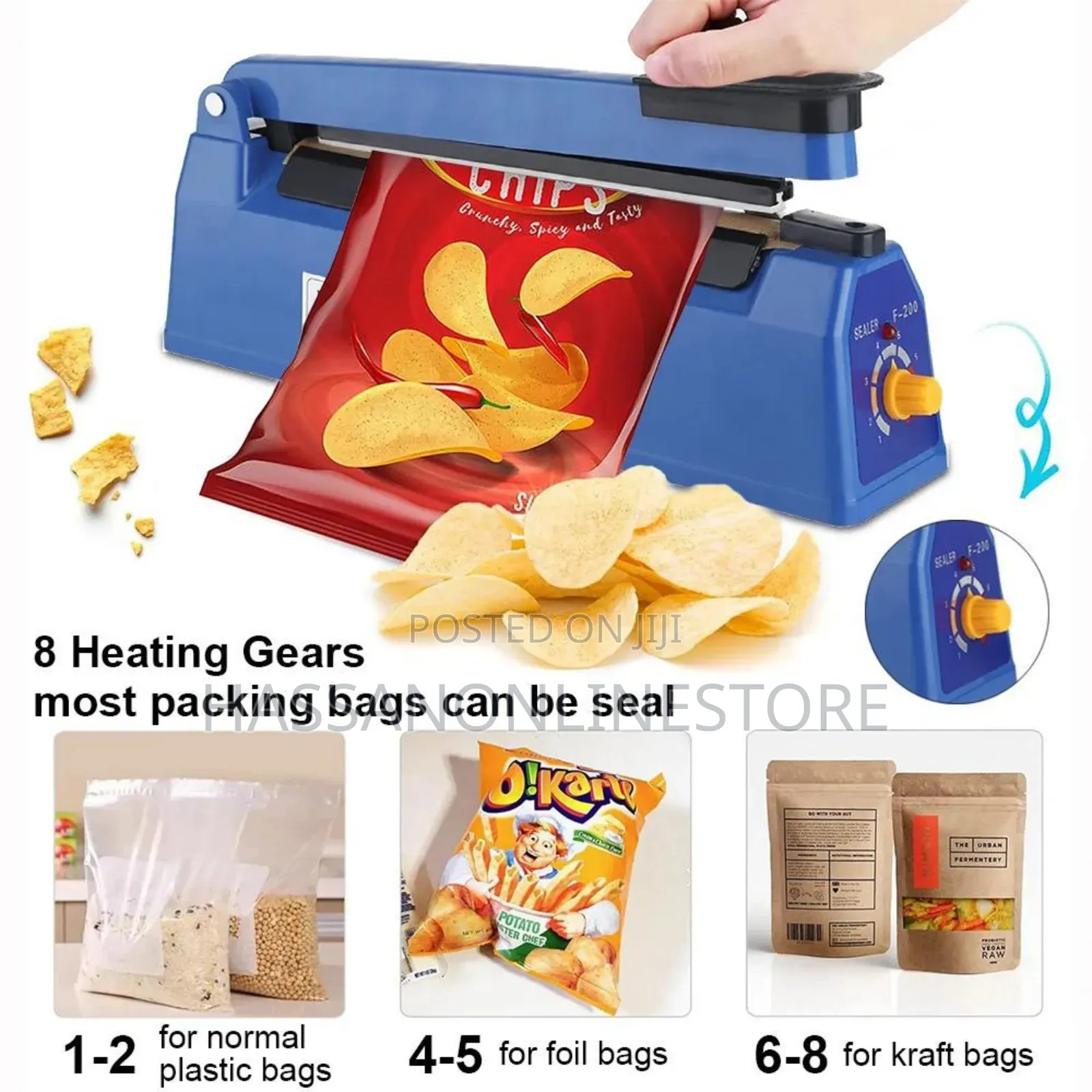 Impulse Hand Poly Tubing Plastic Bag Closer Sealer FS 300