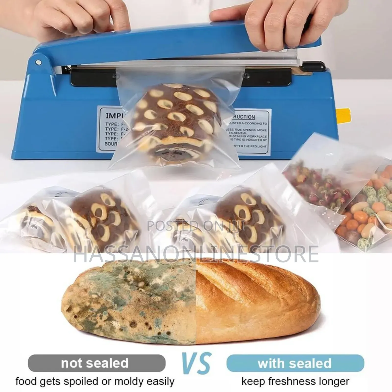 Impulse Hand Poly Tubing Plastic Bag Closer Sealer FS 300