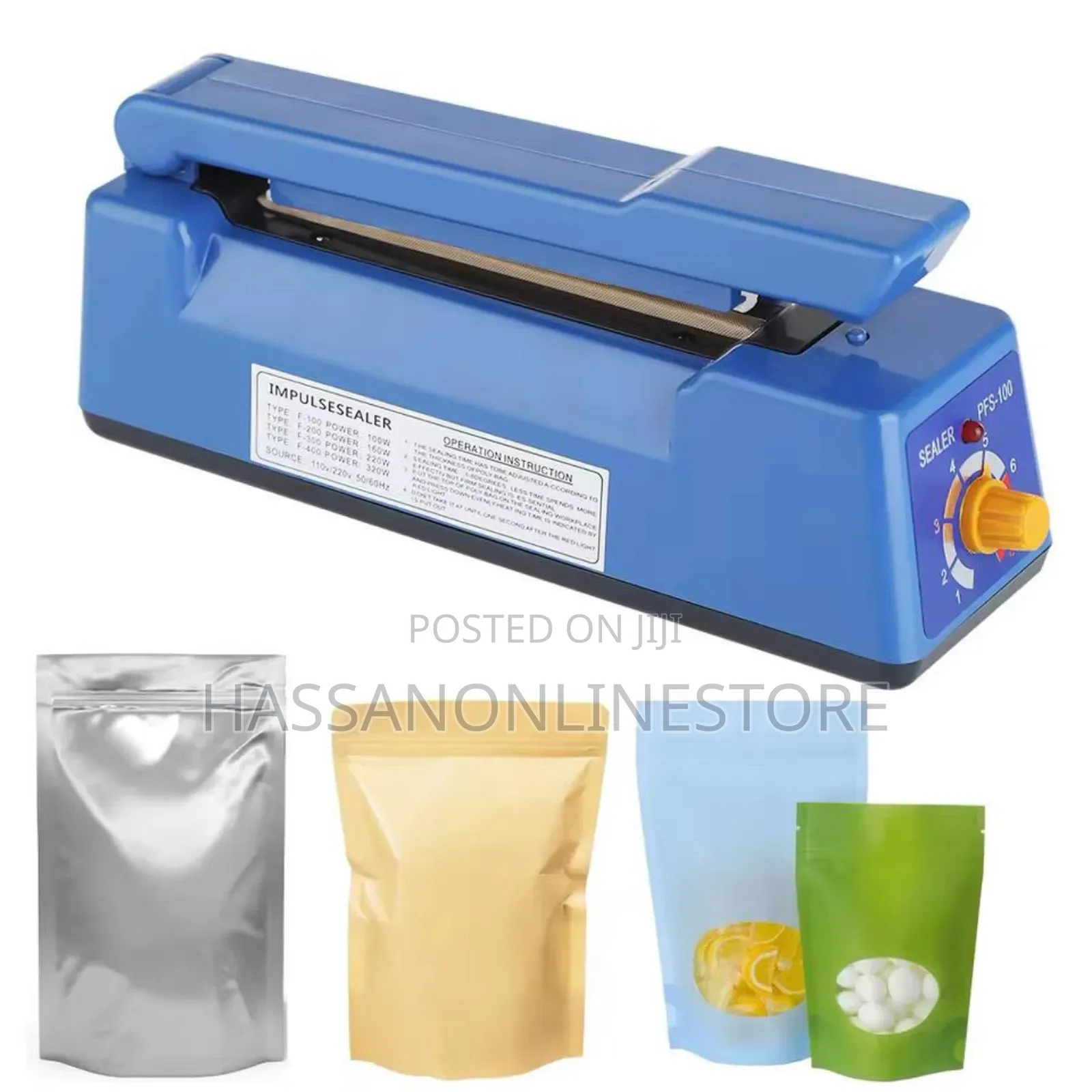 Impulse Hand Poly Tubing Plastic Bag Closer Sealer FS 300