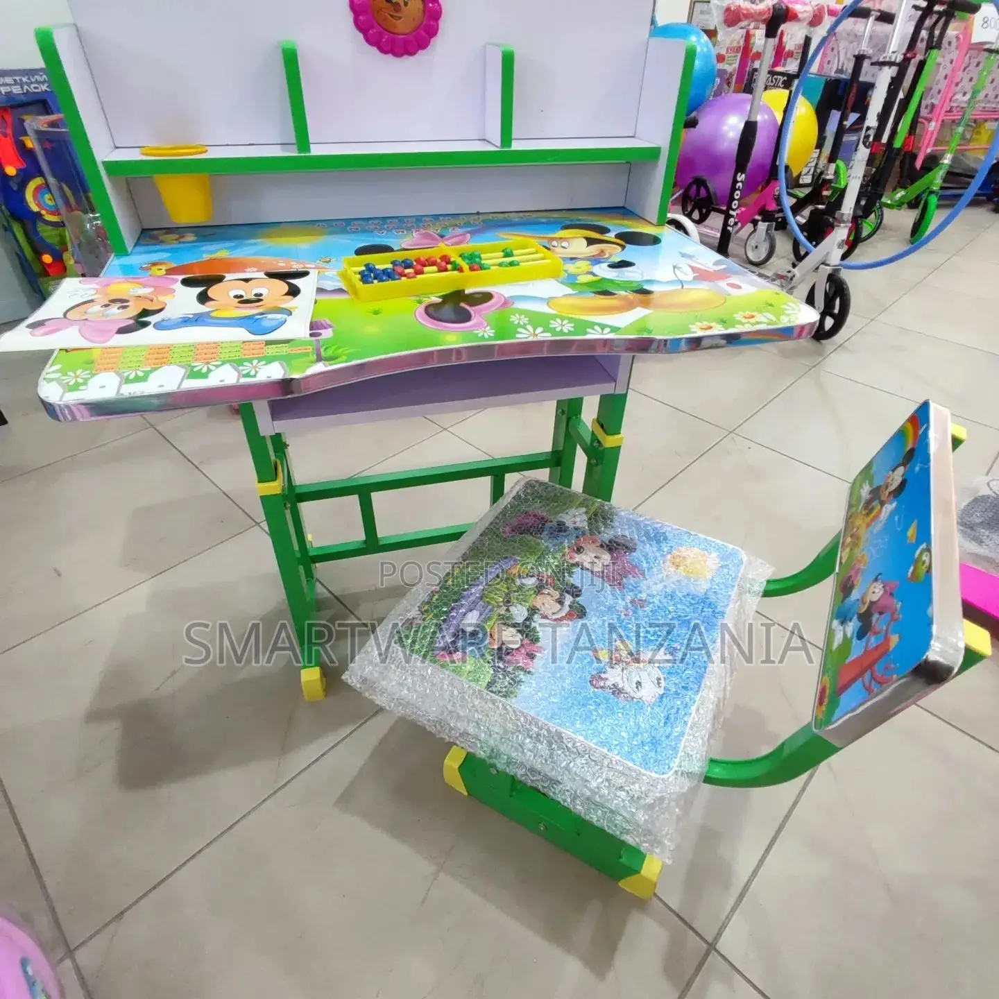 Kids Study Table Chair Set (3 To 12 Year Old) Metal Desk