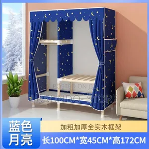 Closet Portable 2 Door ( Kabati Za Nguo Mbao Na Kitambaa)