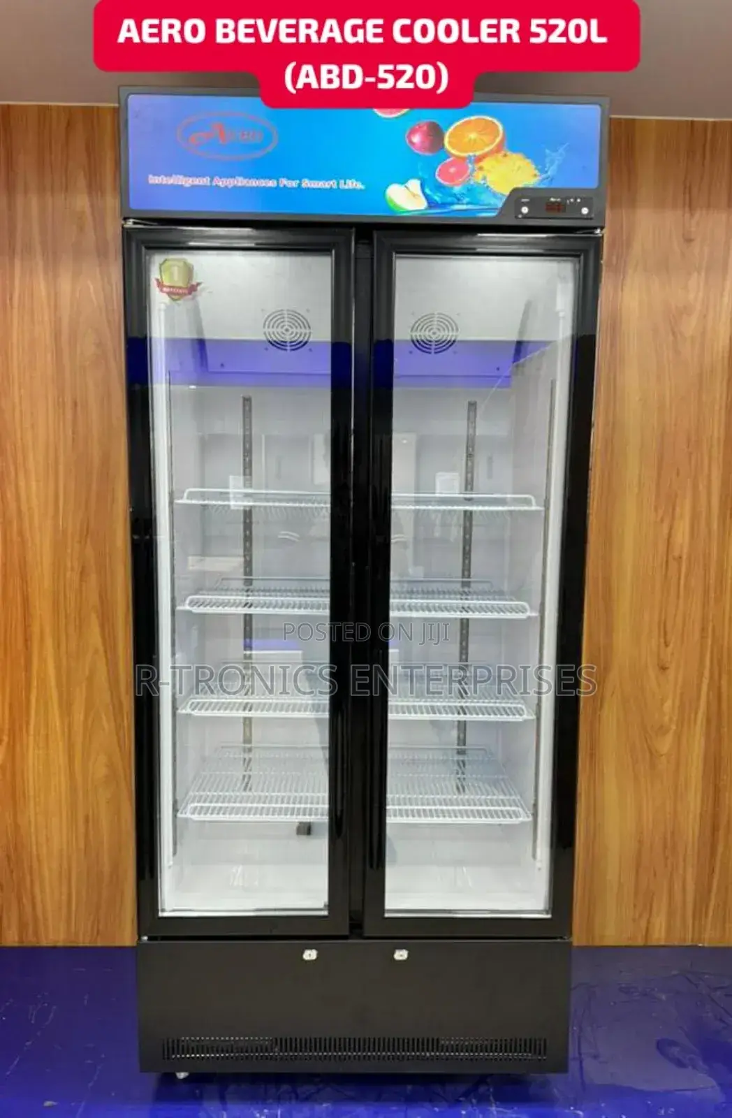 Aero Double Door Beverage Cooler (Showcase) 520 Litres