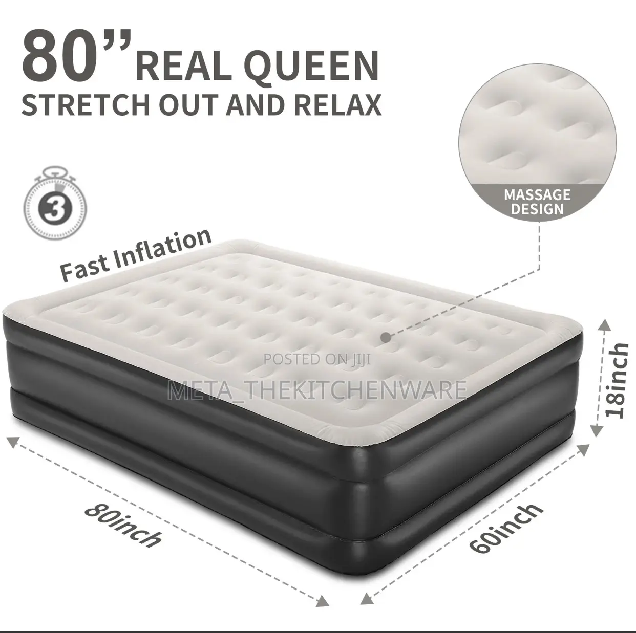 Inflatable Air Mattress 5/6F(18,22,24inch)